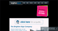 Desktop Screenshot of brightonsigns.co.uk