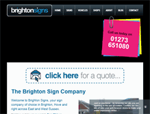 Tablet Screenshot of brightonsigns.co.uk
